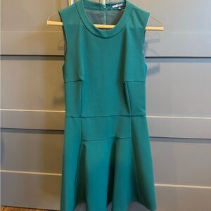Madewell Green Sleeveless Mini Dress